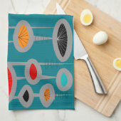 Middeleeuwse moderne atoomtechnologie theedoek (Quarter Fold)