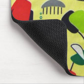 Middeleeuwse moderne atoomvismousepad muismat (Hoek)