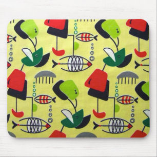 Middeleeuwse moderne atoomvismousepad muismat