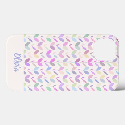  middeleeuwse moderne bladeren Case-Mate iPhone case (Achterkant (horizontaal))