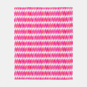 Middeleeuwse moderne bladeren, koraalroze en wit fleece deken (Voorkant)