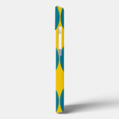 Middeleeuwse moderne blauwe eieren Case-Mate iPhone case (Achterkant / Links)