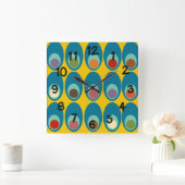 Middeleeuwse moderne blauwe eieren vierkante klok (Huis)