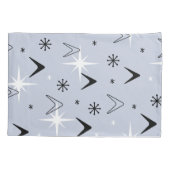 Middeleeuwse moderne boemerangs Silver Blue Kussensloop (Achterkant)