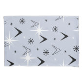 Middeleeuwse moderne boemerangs Silver Blue Kussensloop (Voorkant)