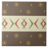 Middeleeuwse moderne boemerangs veelkleurig tegeltje (Voorkant)