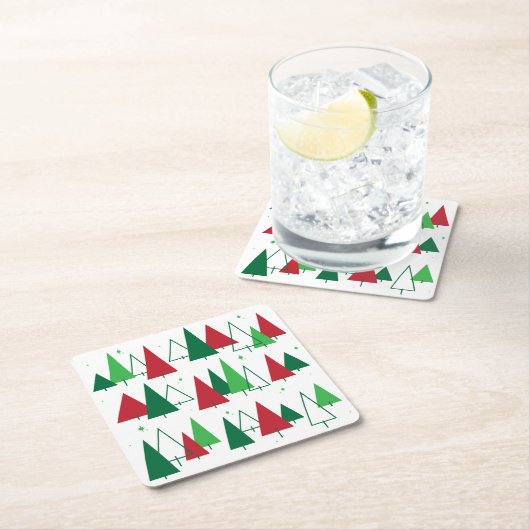 Middeleeuwse moderne bomen kartonnen onderzetters (Insitu)