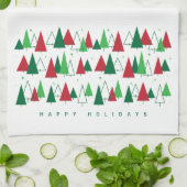 Middeleeuwse moderne bomen theedoek (Gevouwen)