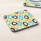 Middeleeuwse moderne bouwstenen 3 bier onderzetter (Linkerzijde)