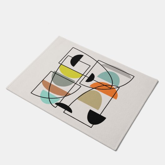 Middeleeuwse moderne "Bowls" Deurmat (Schuin)