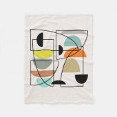 Middeleeuwse moderne "Bowls" Fleece Deken (Voorkant)