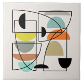 Middeleeuwse moderne "Bowls" Tegeltje (Voorkant)