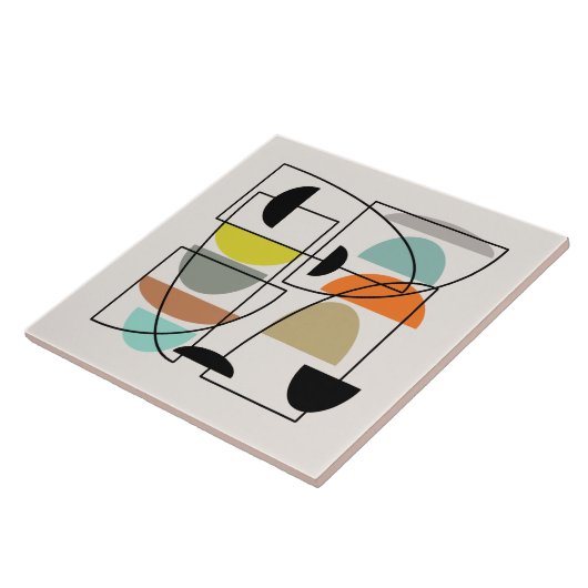 Middeleeuwse moderne "Bowls" Tegeltje (Zijkant)