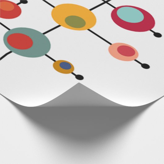 Middeleeuwse moderne bubbels cadeaupapier (Hoek)