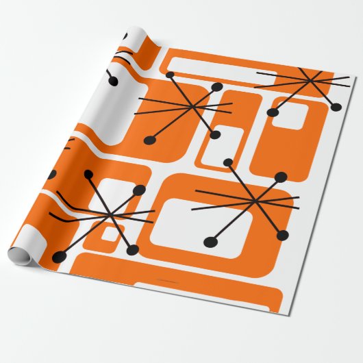 Middeleeuwse Moderne Cadeaupapier (Uitgerold)