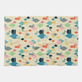 Middeleeuwse moderne cocktails theedoek