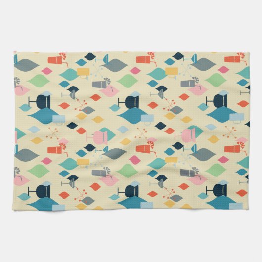 Middeleeuwse moderne cocktails theedoek (Horizontaal)