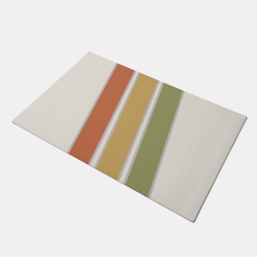 Middeleeuwse moderne drie strips deurmat (Schuin)