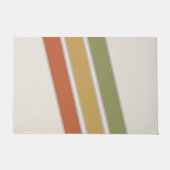 Middeleeuwse moderne drie strips deurmat (Voorkant)