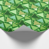 Middeleeuwse moderne driehoeken, Emerald Green Cadeaupapier (Hoek)