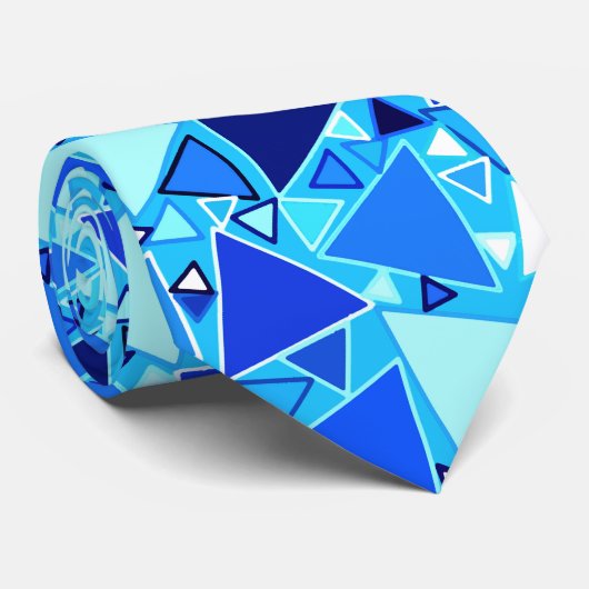 Middeleeuwse moderne driehoeken, schaduwen van bla stropdas (Opgerold)