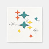 Middeleeuwse moderne Eames Atomic Era Starbursts Servet (Voorkant)