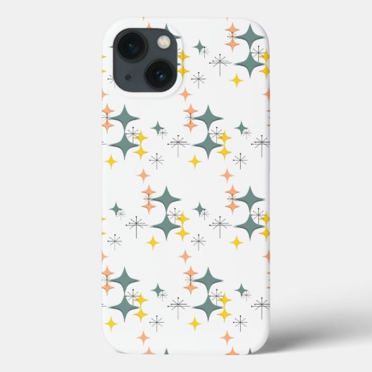 Middeleeuwse moderne Eames Atomic Starbursts Custo Case-Mate iPhone Case (Achterkant)