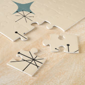 Middeleeuwse moderne Eames Atomic Starbursts Custo Legpuzzel (Zijkant)