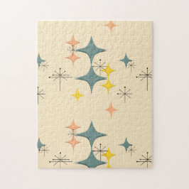 Middeleeuwse moderne Eames Atomic Starbursts Custo Legpuzzel