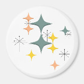 Middeleeuwse moderne Eames Atomic Starbursts Custo Magneet (Voorkant)