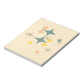 Middeleeuwse moderne Eames Atomic Starbursts Custo Notitieblok (Linkerzijde)