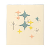 Middeleeuwse moderne Eames Atomic Starbursts Custo Notitieblok (Voorkant)