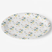 Middeleeuwse moderne Eames Atomic Starbursts Custo Papieren Bordje (Gekanteld)