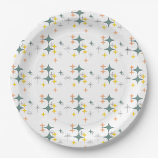 Middeleeuwse moderne Eames Atomic Starbursts Custo Papieren Bordje