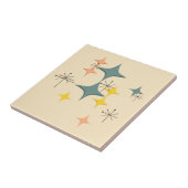 Middeleeuwse moderne Eames Atomic Starbursts Custo Tegeltje (Zijkant)