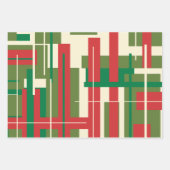 Middeleeuwse moderne geconstrueerde kerstmis inpakpapier vel (Voorkant 3)