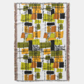 Middeleeuwse moderne, geïnspireerde geweven banket deken (Voorkant Verticaal)