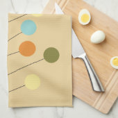 Middeleeuwse moderne geometrische boomvorm theedoek (Quarter Fold)