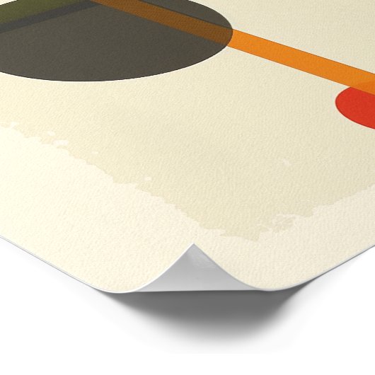 Middeleeuwse moderne geometrische kunstprint poster (Hoek)