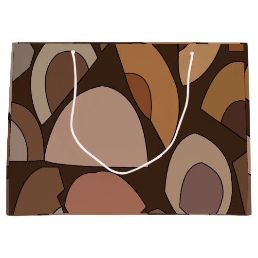 Middeleeuwse moderne geometrische vormen groot cadeauzakje (Voorkant)