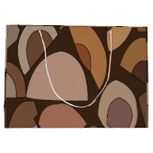 Middeleeuwse moderne geometrische vormen groot cadeauzakje (Achterkant)