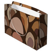 Middeleeuwse moderne geometrische vormen groot cadeauzakje (Achterkant Gekanteld)