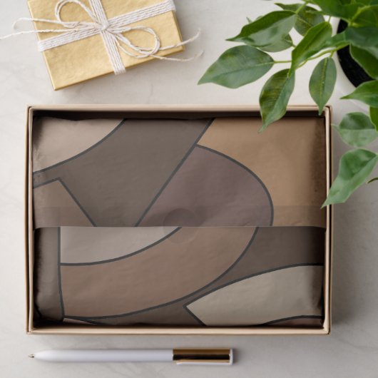 Middeleeuwse moderne geometrische vormen tissuepapier (Geschenk)