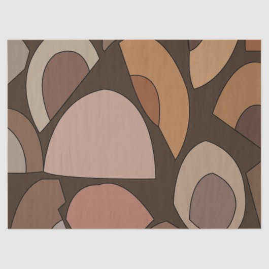 Middeleeuwse moderne geometrische vormen tissuepapier (Voorkant)