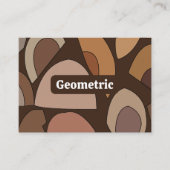 Middeleeuwse moderne geometrische vormen visitekaartje (Voorkant)