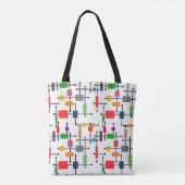 Middeleeuwse moderne grote netten tote bag (Achterkant)
