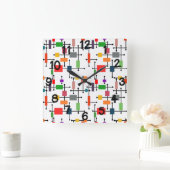 Middeleeuwse moderne grote netten vierkante klok (Huis)