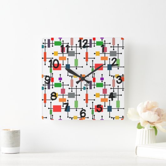 Middeleeuwse moderne grote netten vierkante klok (Huis)