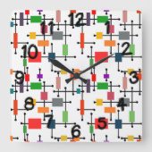 Middeleeuwse moderne grote netten vierkante klok (Voorkant)