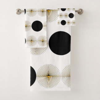 Middeleeuwse moderne halve cirkel bad handdoek